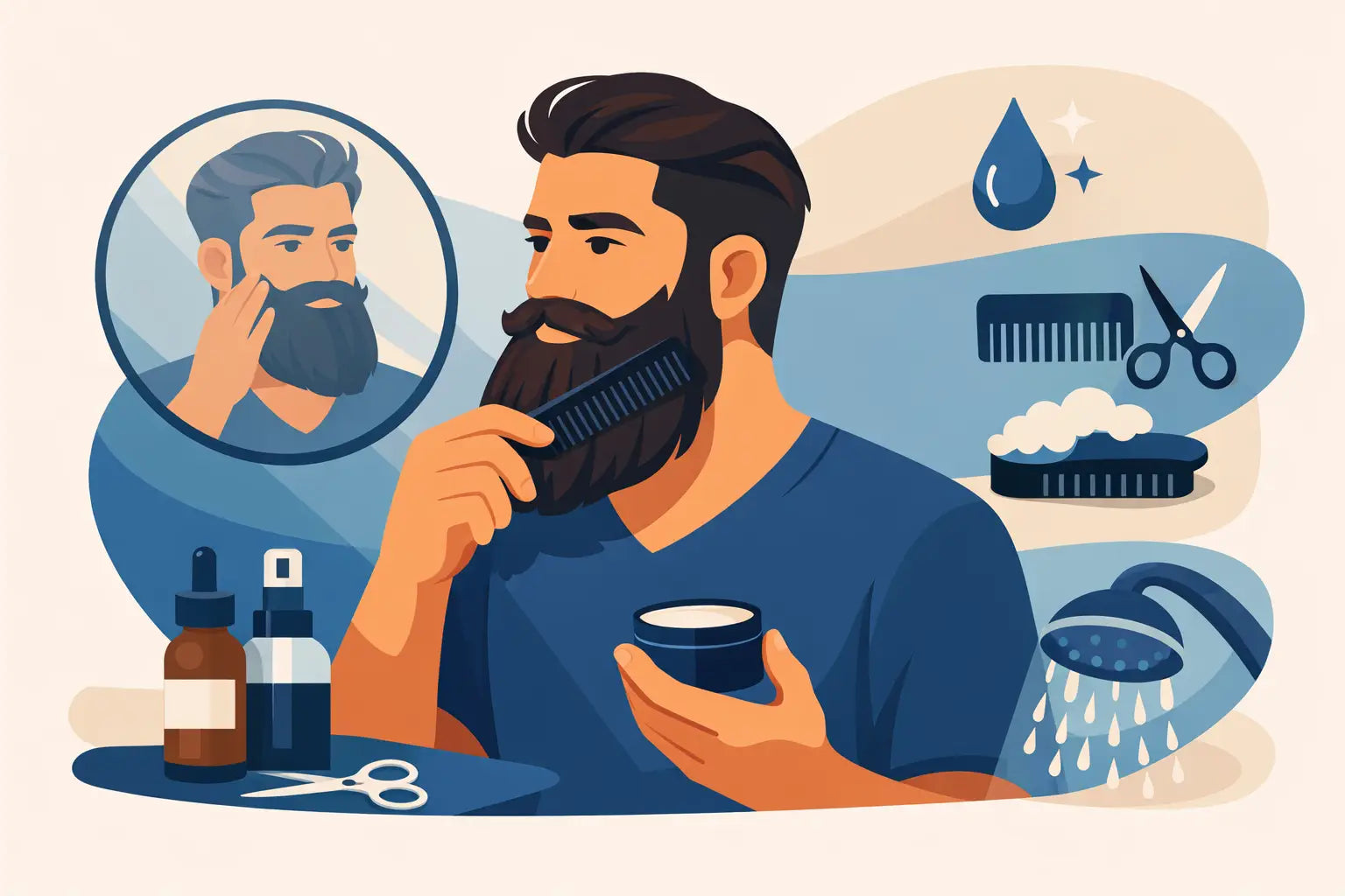 Como cuidar da barba grande sem erro