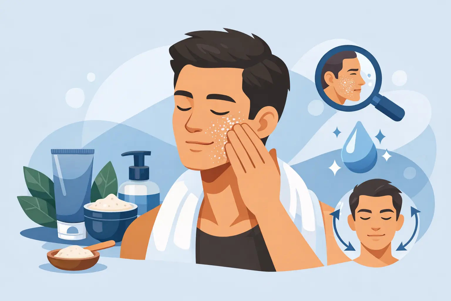 Esfoliante facial masculino: como escolher