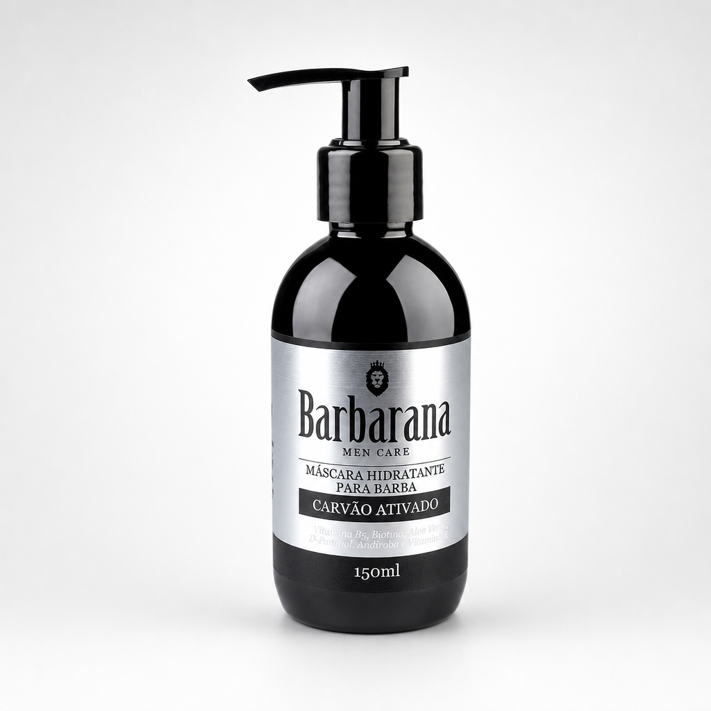 Máscara Hidratante para Barba com Carvão Ativado 150 ml