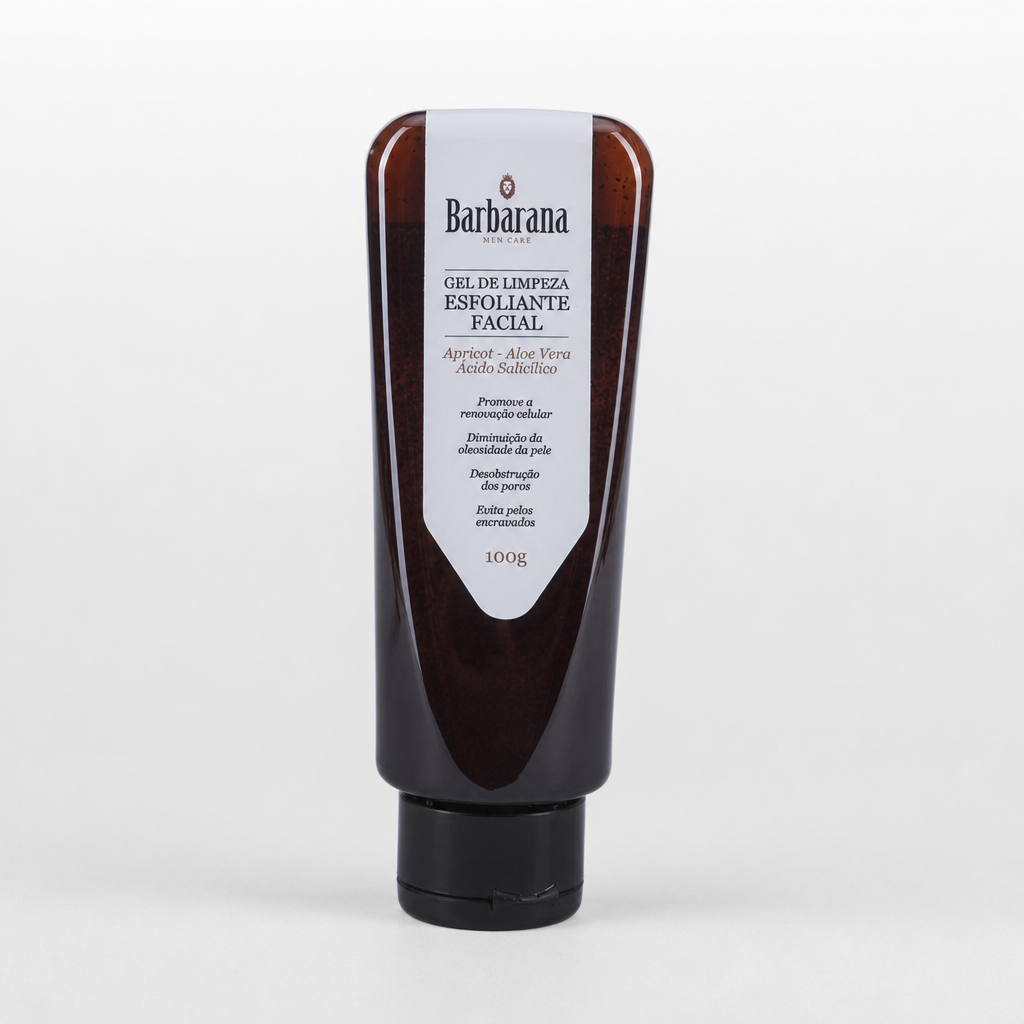 Gel de limpeza Esfoliante Facial Barbarana 100 ml
