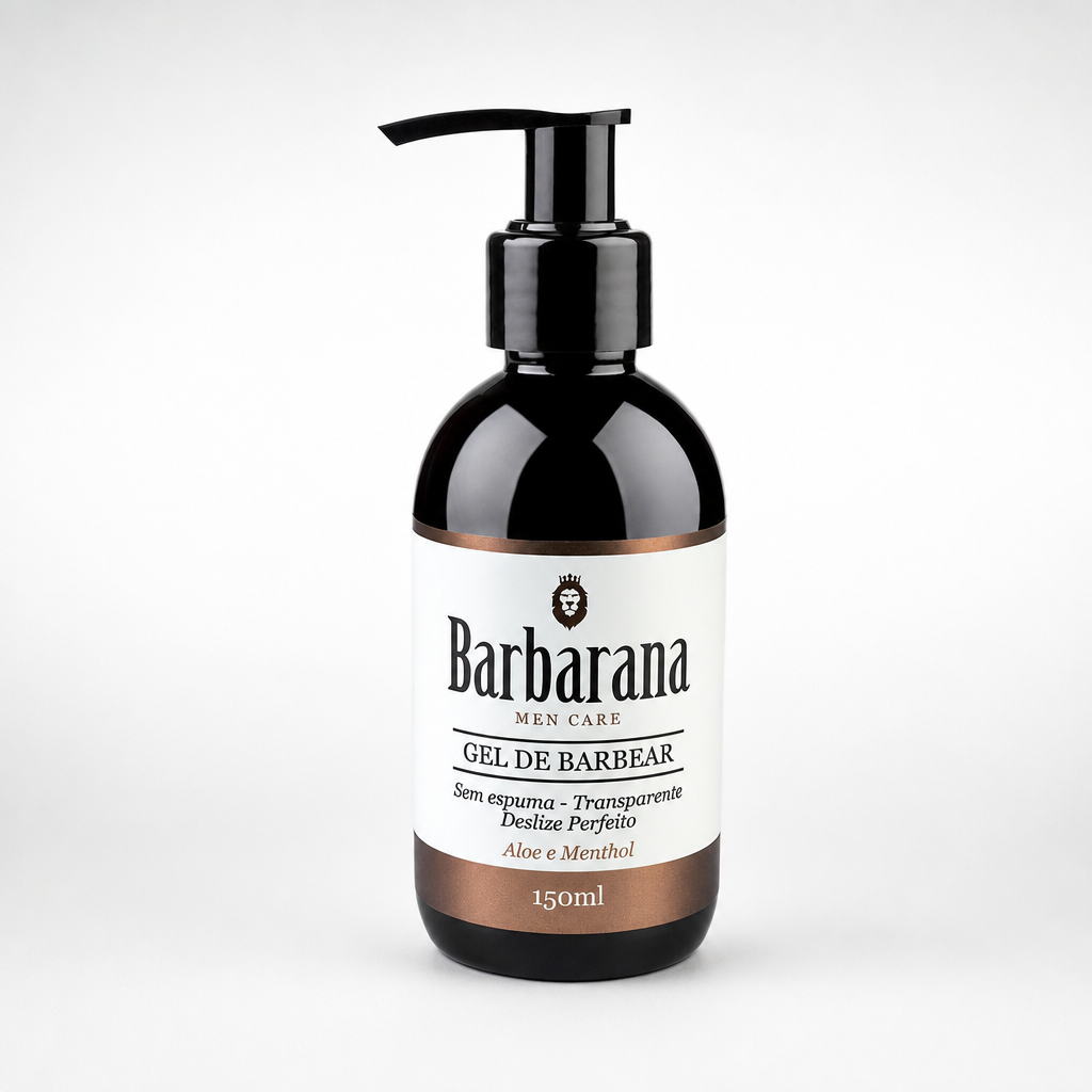 Gel de Barbear Transparente e Sem Espuma 150 ml
