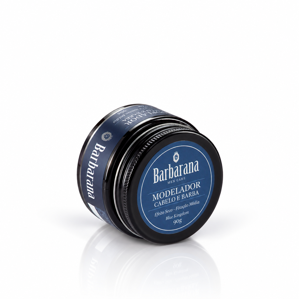 Modelador de Cabelo e Barba 90 g - Fixação Leve/Média - Blue Kingdom