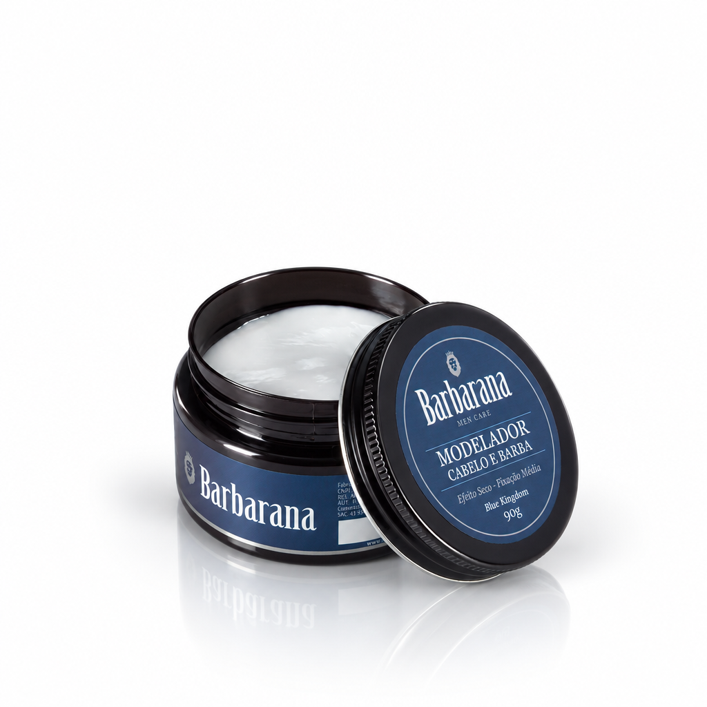 Modelador de Cabelo e Barba 90 g - Fixação Leve/Média - Blue Kingdom