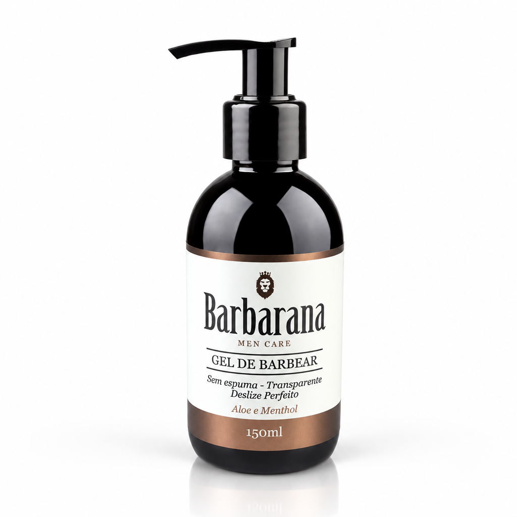 Gel de Barbear Transparente e Sem Espuma 150 ml