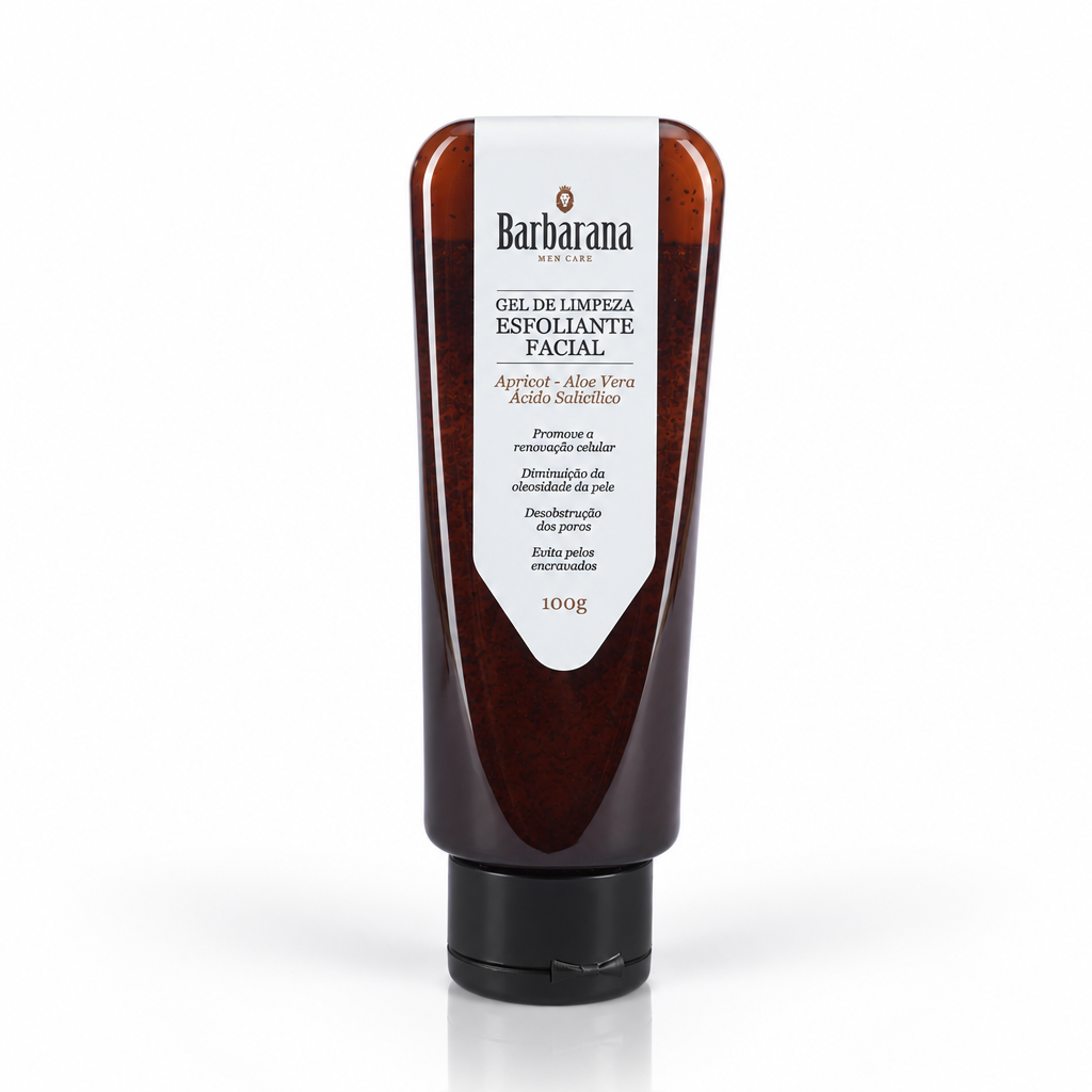 Gel de limpeza Esfoliante Facial Barbarana 100 ml