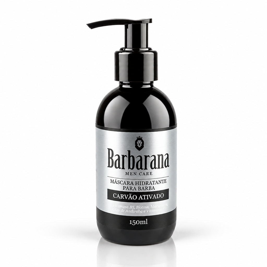 Máscara Hidratante para Barba com Carvão Ativado 150ml