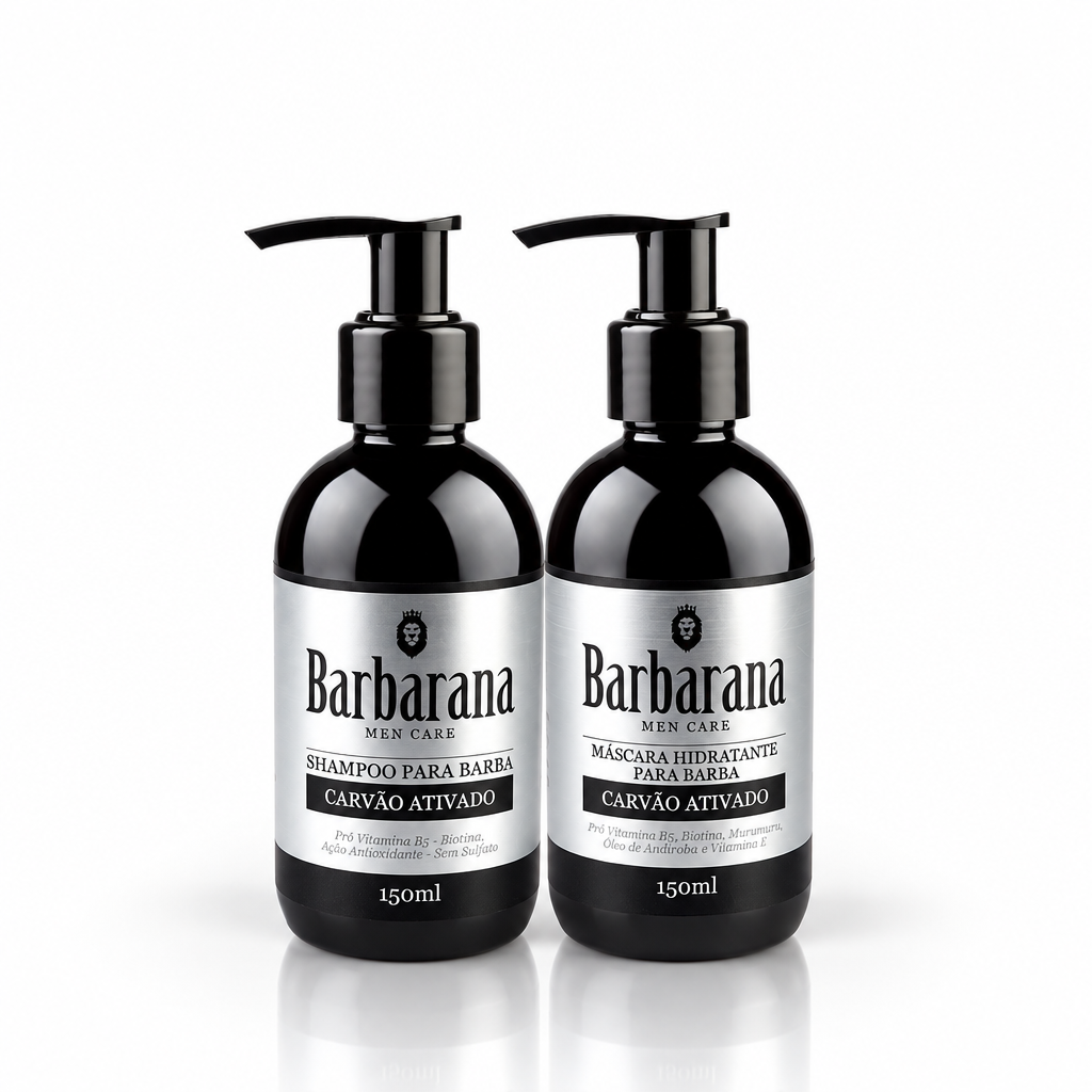 Kit Shampoo + Máscara de Hidratação com Carvão Ativado