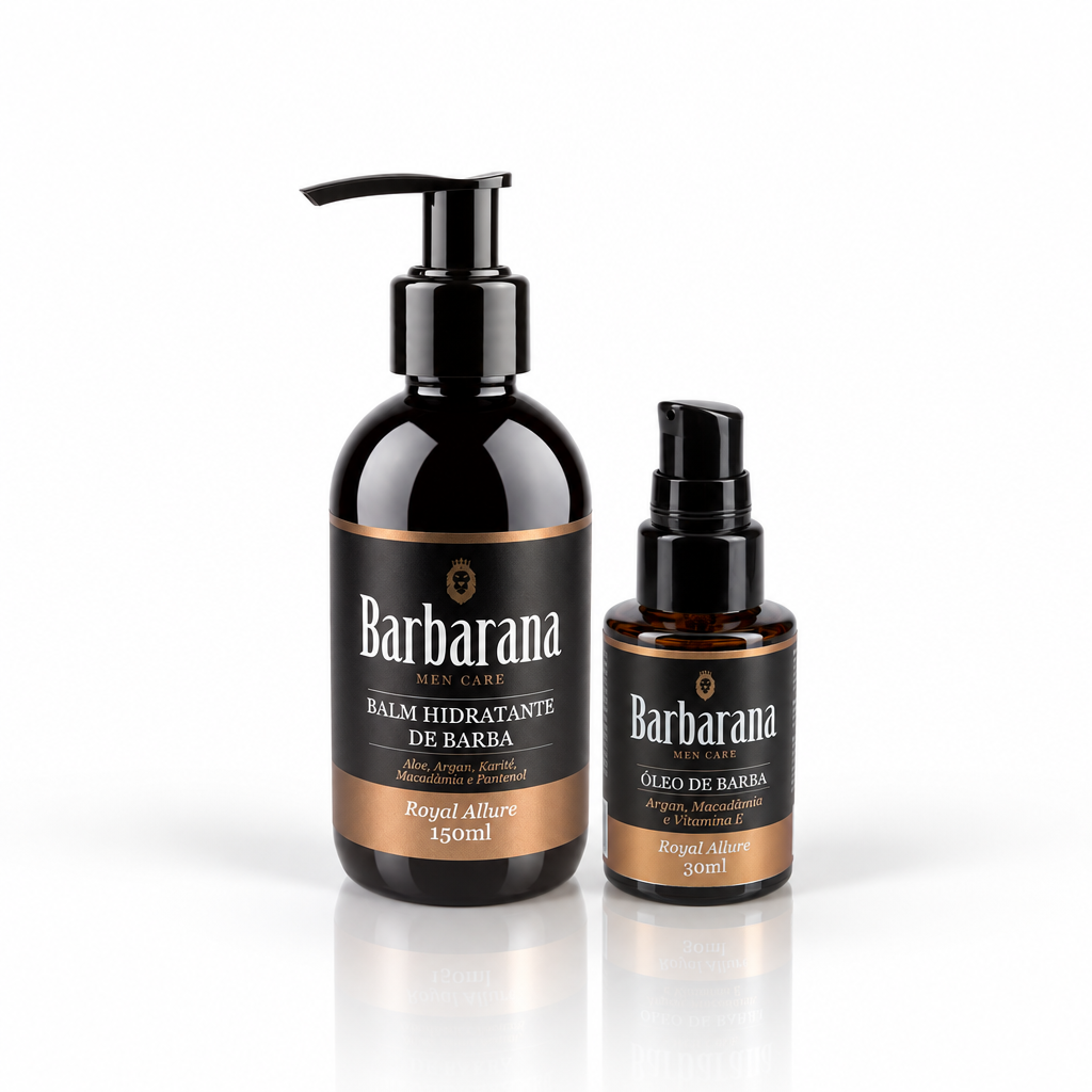 Kit Dupla Balm Hidratante e Óleo de Barba - Royal Allure