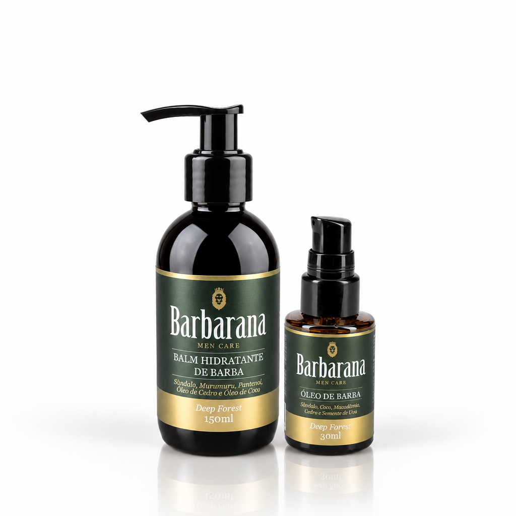 Kit Dupla Balm Hidratante e Óleo de Barba - Deep Forest
