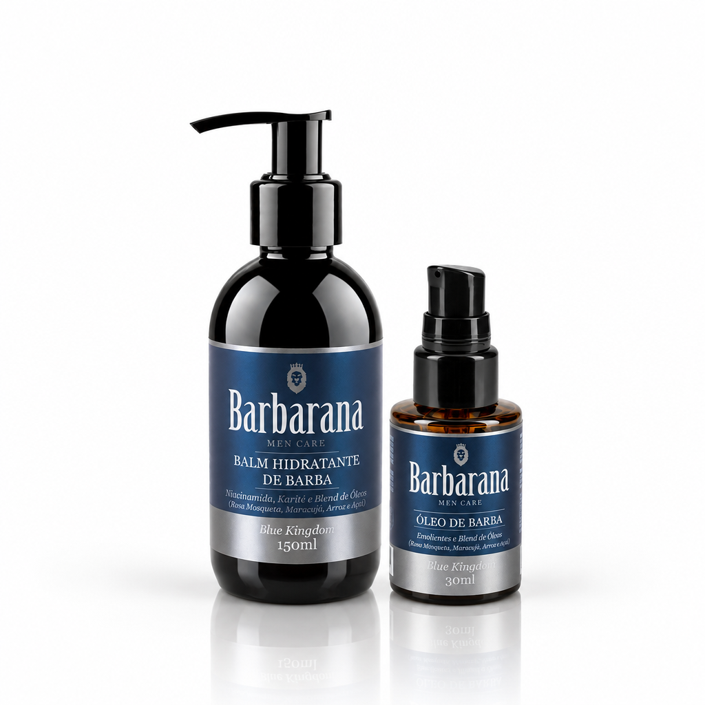 Kit Dupla Balm Hidratante e Óleo de Barba - Blue Kingdom