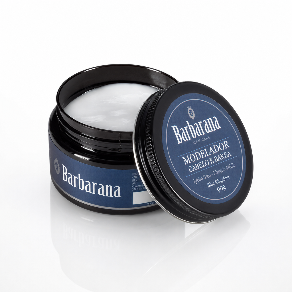 Modelador Cabelo e Barba 90g - Fixação Leve/Média - Blue Kingdom