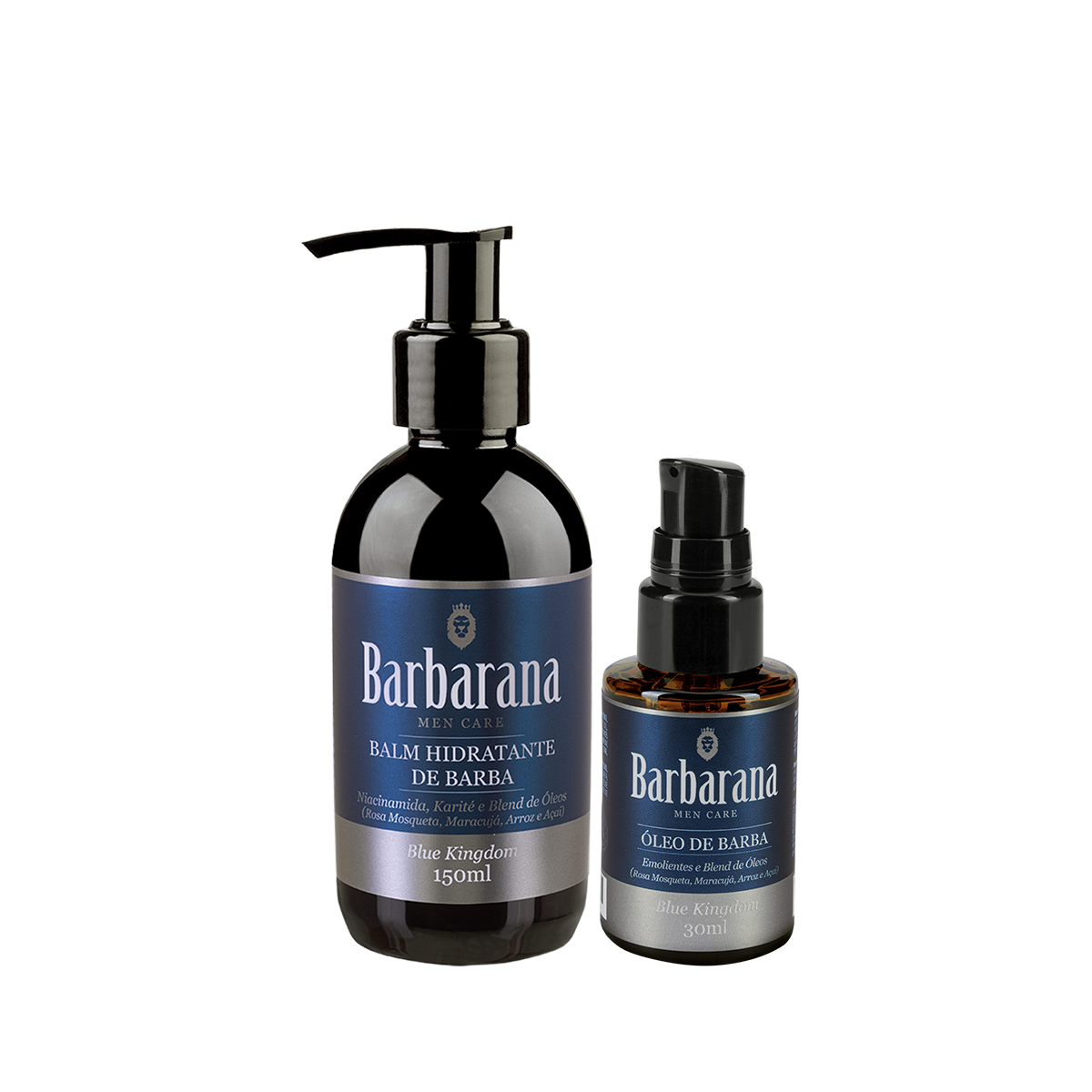 Kit Dupla Balm Hidratante e Óleo de Barba - Blue Kingdom
