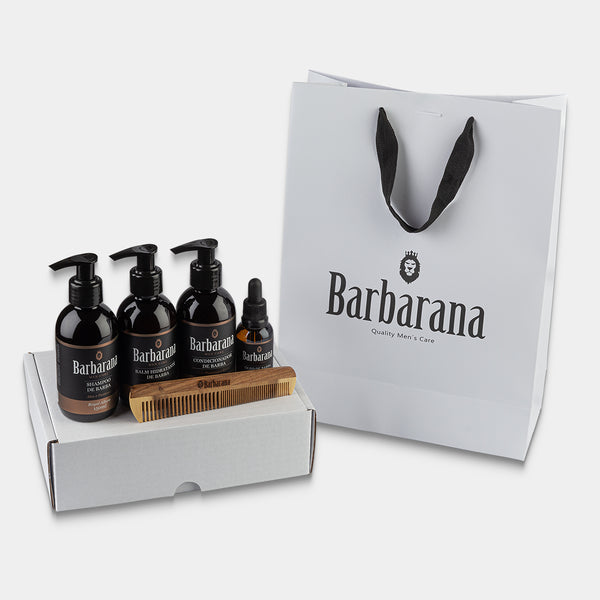 Kit Presente Barba Média - Royal Allure + Pente de Madeira Duplo