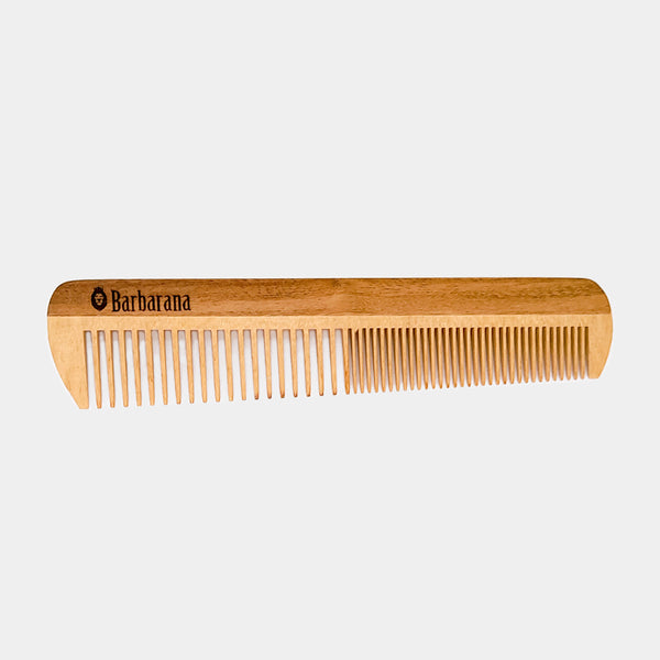 Pente de Madeira para Barba Duplo