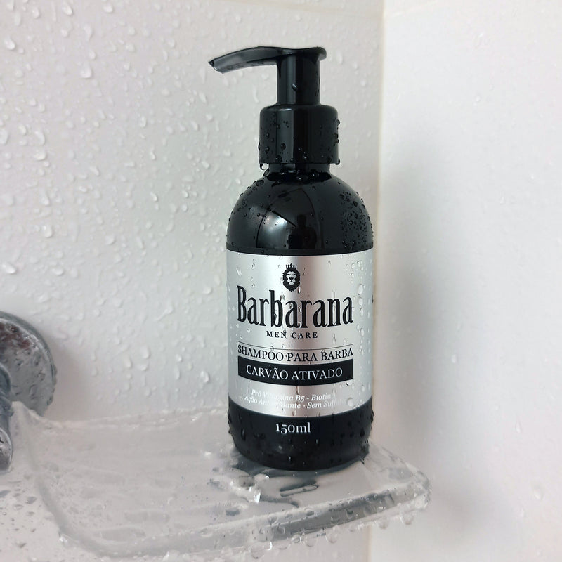 Shampoo para Barba com Carvão Ativado 150 ml