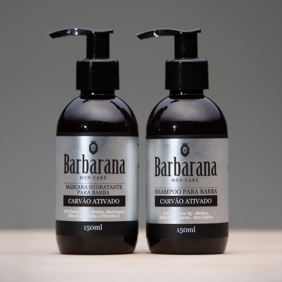 Kit Shampoo + Máscara de Hidratação com Carvão Ativado